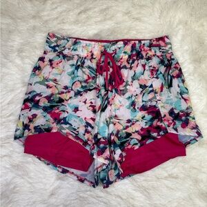 Colorful Floral Athletic Shorts